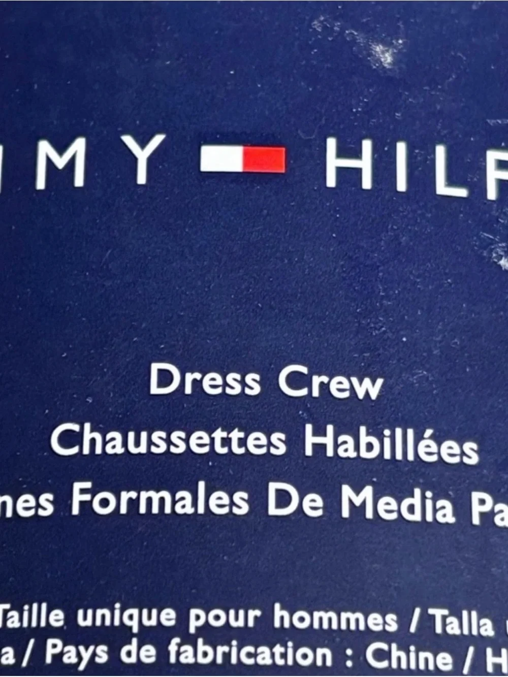 New Tommy Hilfiger Socks Men’s 4 Pair Multicolor Dress Crew Sock Casual Preppy